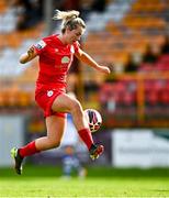 9 October 2021; Saoirse Noonan of Shelbourne during the EVOKE.ie FAI Women's Cup Semi-Final match between Shelbourne and Galway WFC at Tolka Park in Dublin. Photo by Eóin Noonan/Sportsfile