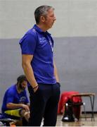 9 October 2021; DCU St. Vincent's head coach Gareth Winder before the InsureMyVan.ie Men's Super League North Conference match between DCU St Vincent's and Griffith College Templeogue at DCU Sports Complex in Dublin. Photo by Daniel Tutty/Sportsfile