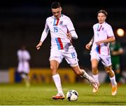 8 October 2021; Edin Osmanovic of Luxembourg during the UEFA European U21 Championship Qualifier match between Republic of Ireland and Luxembourg at Tallaght Stadium in Dublin.  Photo by Eóin Noonan/Sportsfile