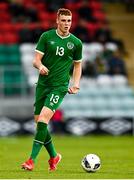 8 October 2021; Jake O'Brien of Republic of Ireland during the UEFA European U21 Championship Qualifier match between Republic of Ireland and Luxembourg at Tallaght Stadium in Dublin.  Photo by Eóin Noonan/Sportsfile