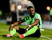 15 October 2021; Babatunde Owolabi of Finn Harps during the SSE Airtricity League Premier Division match between Waterford and Finn Harps at the RSC in Waterford. Photo by Michael P Ryan/Sportsfile