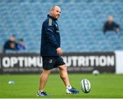 16 October 2021; Leinster lead performance analyst Emmet Farrell before the United Rugby Championship match between Leinster and Scarlets at the RDS Arena in Dublin. Photo by Harry Murphy/Sportsfile