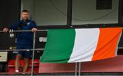 19 October 2021; Republic of Ireland analyst Danny O'Leary before the Victory Shield match between Wales and Republic of Ireland at Seaview in Belfast. Photo by Ramsey Cardy/Sportsfile