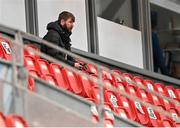 27 August 2021; Derry City technical director Paddy McCourt in attendance at the EA Sports U19 Enda McGuill Cup Final match between Derry City and Bohemians at the Ryan McBride Brandywell Stadium in Derry. Photo by Piaras Ó Mídheach/Sportsfile