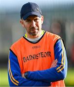 31 October 2021; Errigal Ciaran manager Adrian O'Donnell before the Tyrone County Senior Football Championship Semi-Final match between Errigal Ciaran and Coalisland at Pomeroy Plunkett's GAA Club in Tyrone. Photo by Ramsey Cardy/Sportsfile