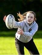 3 November 2021; Participants during the Leinster Rugby Girls Blitz at Seapoint Rugby Club in Dublin. Photo by David Fitzgerald/Sportsfile