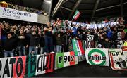 15 November 2021; Italy supporters in the stand during the FIFA World Cup 2022 Qualifier match between Northern Ireland and Italy at the National Football Stadium at Windsor Park in Belfast. Photo by Ramsey Cardy/Sportsfile