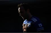 21 November 2021; Anthony McLoughlin of Blessington leaving the pitch at half-time during the AIB Leinster GAA Football Senior Club Championship First Round match between St Columbas Mullinalaghta and Blessington at Glennon Brothers Pearse Park in Longford. Photo by David Fitzgerald/Sportsfile