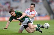 27 July 2013; Stephen Bray, Meath, in action against Cathal McCarron, Tyrone. GAA Football All-Ireland Senior Championship, Round 4, Meath v Tyrone, Croke Park, Dublin. Picture credit: Stephen McCarthy / SPORTSFILE