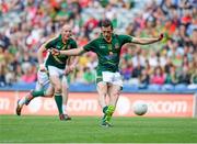 27 July 2013; Michael Newman, Meath, scores his side's second goal from a penalty. GAA Football All-Ireland Senior Championship, Round 4, Meath v Tyrone, Croke Park, Dublin. Picture credit: David Maher / SPORTSFILE