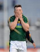 27 July 2013; A dejected Mickey Burke, Meath, following his side's defeat. GAA Football All-Ireland Senior Championship, Round 4, Meath v Tyrone, Croke Park, Dublin. Picture credit: Stephen McCarthy / SPORTSFILE