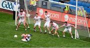 27 July 2013; Tyrone goalkeeper, Pascal McConnell, saves a last second Meath free. GAA Football All-Ireland Senior Championship, Round 4, Meath v Tyrone, Croke Park, Dublin. Picture credit: Ray McManus / SPORTSFILE