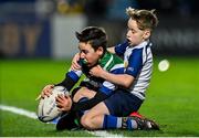 3 December 2021; Action between Edenderry RFC and Suttonians RFC during the Bank of Ireland Half-Time Minis at the United Rugby Championship match between Leinster and Connacht at the RDS Arena in Dublin. Photo by Brendan Moran/Sportsfile