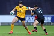 4 December 2021; Stuart McCloskey of Ulster is tackled by Luke Morgan of Ospreys during the United Rugby Championship match between Ospreys and Ulster at Liberty Stadium in Swansea, Wales. Photo by Chris Fairweather/Sportsfile