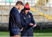 10 December 2021; Duane Vermeulen with forwards coach Roddy Grant during the Ulster rugby captain's run at Kingspan Stadium in Belfast. Photo by John Dickson/Sportsfile