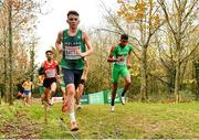 12 December 2021; Jamie Battle of Ireland competing in the U23 Men's 8000m during the SPAR European Cross Country Championships Fingal-Dublin 2021 at the Sport Ireland Campus in Dublin. Photo by Seb Daly/Sportsfile