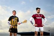 15 December 2021; Hurlers, Conor Woods of Ballycran, Down, left, and Chrissy McKaigue of Slaughtneil, Derry, who will battle it out in this weekend’s AIB GAA Ulster Senior Hurling Championship final, which takes place at 1pm at Corrigan Park on Sunday, December 19th. This year’s AIB Club Championships celebrate #TheToughest players in Gaelic Games - those who are not defined by what they have won, but by how they persevere no matter what - and this Sunday’s showdown is set to be no exception. Photo by David Fitzgerald/Sportsfile