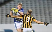 18 December 2021; Dermot Hanifin of Naas in action against James Cash of Shelmaliers during the AIB Leinster GAA Football Senior Club Championship Semi-Final match between Shelmaliers and Naas at Croke Park in Dublin. Photo by Seb Daly/Sportsfile