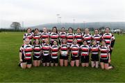 18 December 2021; The Enniscorthy RFC squad before the Bank of Ireland Leinster Rugby U16 Girls' Plate Final match between Navan RFC and Enniscorthy RFC at Carlow IT in Carlow. Photo by Matt Browne/Sportsfile