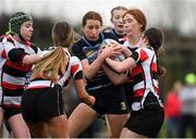 18 December 2021; A general view of the action during the Bank of Ireland Leinster Rugby U16 Girls' Plate Final match between Navan RFC and Enniscorthy RFC at Carlow IT in Carlow. Photo by Matt Browne/Sportsfile