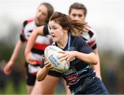 18 December 2021; Emma Brogan of Navan RFC in action against Enniscorthy RFC during the Bank of Ireland Leinster Rugby U16 Girls' Plate Final match between Navan RFC and Enniscorthy RFC at Carlow IT in Carlow. Photo by Matt Browne/Sportsfile