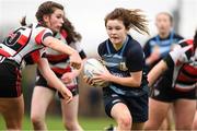 18 December 2021; Emma Brogan of Navan RFC in action against Enniscorthy RFC during the Bank of Ireland Leinster Rugby U16 Girls' Plate Final match between Navan RFC and Enniscorthy RFC at Carlow IT in Carlow. Photo by Matt Browne/Sportsfile