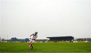 19 December 2021; Cormac O'Doherty of Slaughtneil takes a free during the AIB Ulster GAA Hurling Senior Club Championship Final match between Ballycran and Slaughtneil at Corrigan Park in Belfast. Photo by Ramsey Cardy/Sportsfile