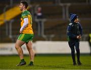 7 January 2022; A young fan reacts after getting the gloves of Paddy McBrearty of Donegal during the Dr McKenna Cup Round 1 match between Donegal and Down at Pairc MacCumhaill in Ballybofey, Donegal. Photo by Ramsey Cardy/Sportsfile