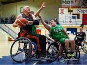 8 January 2022; Seamus Holland of Killester in action against Seamus Long of Limerick Celtics during the IWA Cup semi-final match between Limerick Celtics and Killester WBC at Neptune Stadium in Cork. Photo by Brendan Moran/Sportsfile