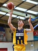 9 January 2022; Sean O'Brien of Killorglin CYMS during the Basketball Ireland Men's U20 Cup semi-final match between UCD Marian and Killorglin CYMS at Neptune Stadium in Cork. Photo by Brendan Moran/Sportsfile