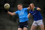 15 January 2022; Harry Ladd of Dublin in action against Barry O'Farrell of Longford during the O'Byrne Cup Group A match between Longford and Dublin at Glennon Brothers Pearse Park in Longford. Photo by Stephen McCarthy/Sportsfile