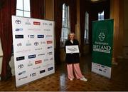 4 February 2022; Ellen Keane during the Paralympics Ireland Tokyo 2020 Awards at Dublin Castle in Dublin. Photo by David Fitzgerald/Sportsfile