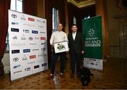 4 February 2022; Eamonn Byrne, left, and Martin Gordon during the Paralympics Ireland Tokyo 2020 Awards at Dublin Castle in Dublin. Photo by David Fitzgerald/Sportsfile