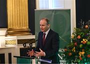 4 February 2022; An Taoiseach Micheál Martin TD during the Paralympics Ireland Tokyo 2020 Awards at Dublin Castle in Dublin. Photo by David Fitzgerald/Sportsfile