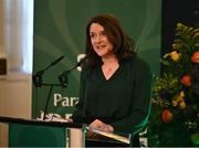 4 February 2022; Paralympics Ireland CEO Miriam Malone during the Paralympics Ireland Tokyo 2020 Awards at Dublin Castle in Dublin. Photo by David Fitzgerald/Sportsfile