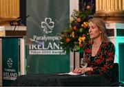 4 February 2022; Paralympics Ireland President Eimear Breathnach during the Paralympics Ireland Tokyo 2020 Awards at Dublin Castle in Dublin. Photo by David Fitzgerald/Sportsfile