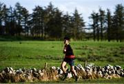 6 February 2022; Adam Condon of CM Mathair, Galway, competing in the senior boys event during the Irish Life Health Connacht Schools Cross Country at Bushfield in Loughrea, Galway. Photo by Ben McShane/Sportsfile
