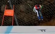 7 February 2022: Jack Gower of Ireland during the Men's Downhill Skiing event on day three of the Beijing 2022 Winter Olympic Games at National Alpine Skiing Centre in Yanqing, China. Photo by Ramsey Cardy/Sportsfile