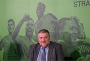 7 February 2022; FAI vice president Paul Cooke during the official launch of the FAI Strategy 2022-2025 at HBV Studios in Dublin. Photo by Stephen McCarthy/Sportsfile