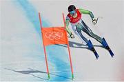 10 February 2022; Jack Gower of Ireland during the Men's Alpine Combined Downhill event on day six of the Beijing 2022 Winter Olympic Games at National Alpine Skiing Centre in Yanqing, China. Photo by Ramsey Cardy/Sportsfile