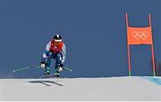 10 February 2022; Barnabas Szollos of Israel during the Men's Alpine Combined Downhill event on day six of the Beijing 2022 Winter Olympic Games at National Alpine Skiing Centre in Yanqing, China. Photo by Ramsey Cardy/Sportsfile