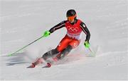 10 February 2022; Brodie Seger of Canada during the Men's Alpine Combined Slalom event on day six of the Beijing 2022 Winter Olympic Games at National Alpine Skiing Centre in Yanqing, China. Photo by Ramsey Cardy/Sportsfile