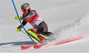 10 February 2022; Aleksander Aamodt Kilde of Norway during the Men's Alpine Combined Slalom event on day six of the Beijing 2022 Winter Olympic Games at National Alpine Skiing Centre in Yanqing, China. Photo by Ramsey Cardy/Sportsfile