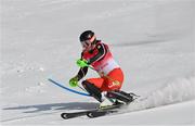 10 February 2022; Broderick Thompson of Canada during the Men's Alpine Combined Slalom event on day six of the Beijing 2022 Winter Olympic Games at National Alpine Skiing Centre in Yanqing, China. Photo by Ramsey Cardy/Sportsfile