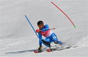 10 February 2022; Christof Innerhofer of Italy during the Men's Alpine Combined Slalom event on day six of the Beijing 2022 Winter Olympic Games at National Alpine Skiing Centre in Yanqing, China. Photo by Ramsey Cardy/Sportsfile