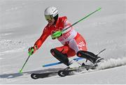 10 February 2022; Justin Murisier of Switzerland during the Men's Alpine Combined Slalom event on day six of the Beijing 2022 Winter Olympic Games at National Alpine Skiing Centre in Yanqing, China. Photo by Ramsey Cardy/Sportsfile