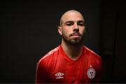 8 February 2022; Mark Coyle during a Shelbourne FC squad portrait session at AUL Complex in Clonsaugh, Dublin. Photo by Stephen McCarthy/Sportsfile