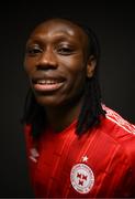 8 February 2022; Stanley Anaebonam during a Shelbourne FC squad portrait session at AUL Complex in Clonsaugh, Dublin. Photo by Stephen McCarthy/Sportsfile