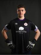 8 February 2022; Goalkeeper Lewis Webb during a Shelbourne FC squad portrait session at AUL Complex in Clonsaugh, Dublin. Photo by Stephen McCarthy/Sportsfile
