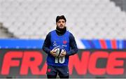 11 February 2022; Romain N'tamack during the France captain's run at Stade de France in Paris, France. Photo by Brendan Moran/Sportsfile